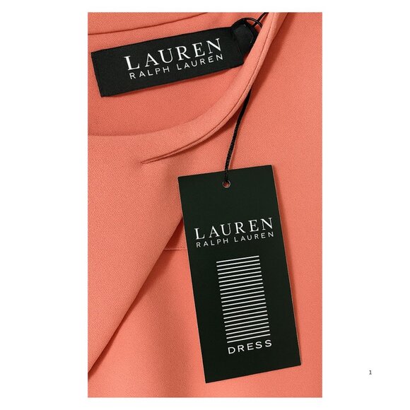 💎 Lauren Ralph Lauren Cape Sheath Cocktail Dress – Desert Rose – Size 4 – NWT - Picture 5 of 5